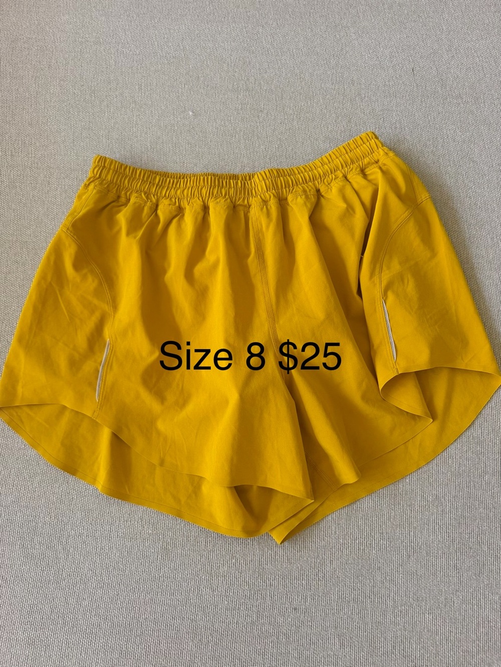 Yellow Women’s Athletic Shorts